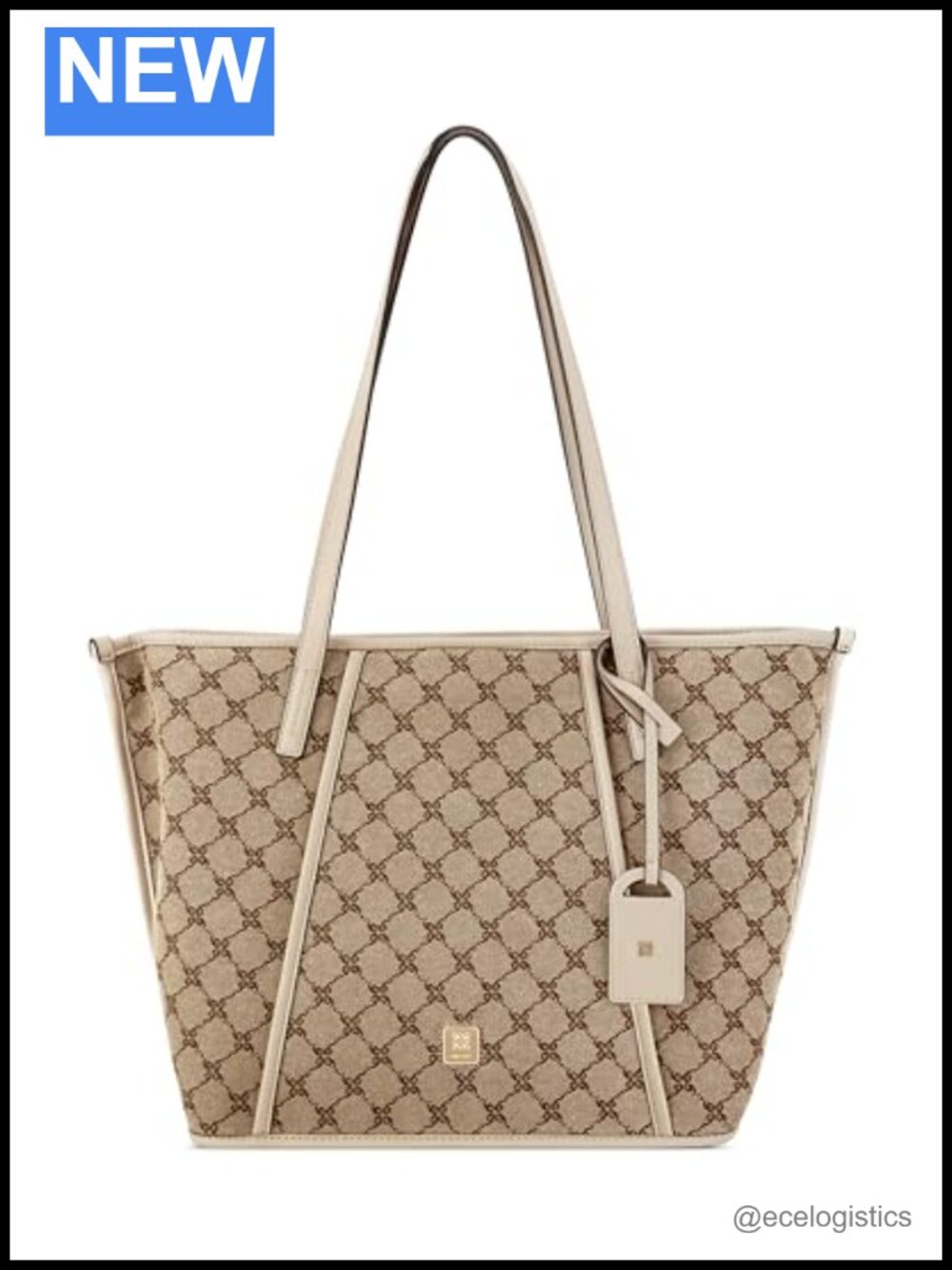 Faux Leather Triple Compartment Satchel Tote with Shoulder Strap